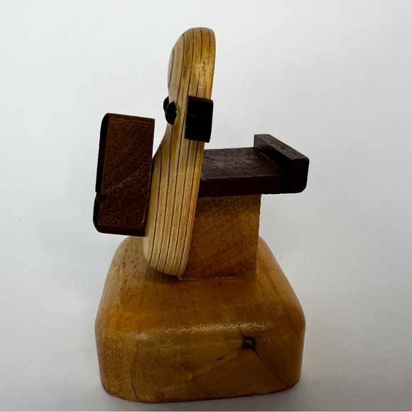 *3/$20* Wooden Monkey Eyeglasses Holder 5th Avenue MCM Design - Picture 4 of 7